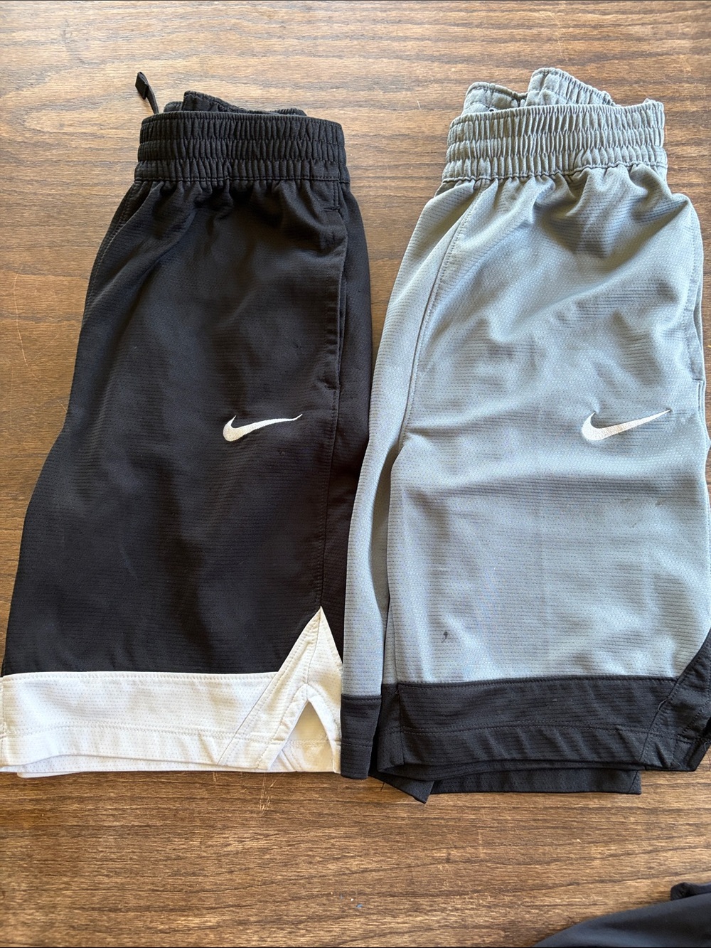 Nike Black & Gray Boys' Dri-FIT Athletic Shorts Duo